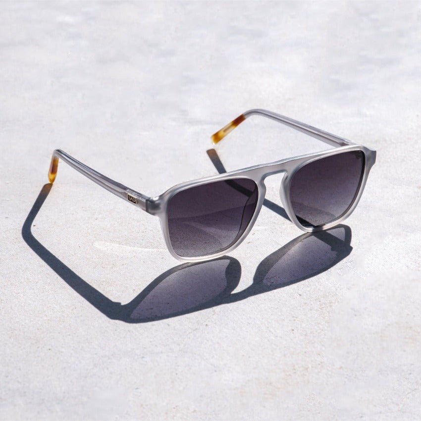 EMERSON Unisex Square Aviator Sunglasses in Moonrock Grey by WMP Eyewear - PUNCH Watch & Eyewear - WMP Eyewear