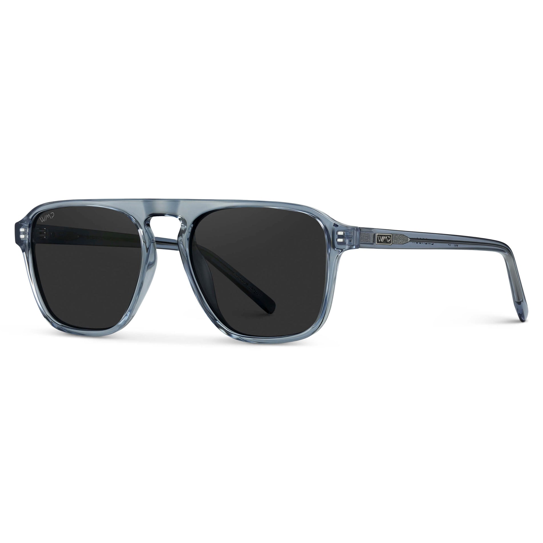 EMERSON Unisex Square Aviator Sunglasses in Denim Blue by WMP Eyewear - PUNCH Watch & Eyewear - WMP Eyewear