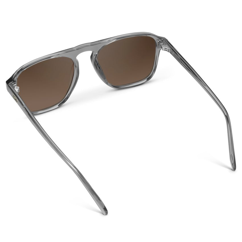 EMERSON Unisex Square Aviator Sunglasses in Crystal Graphite Grey by WMP Eyewear - PUNCH Watch & Eyewear - WMP Eyewear