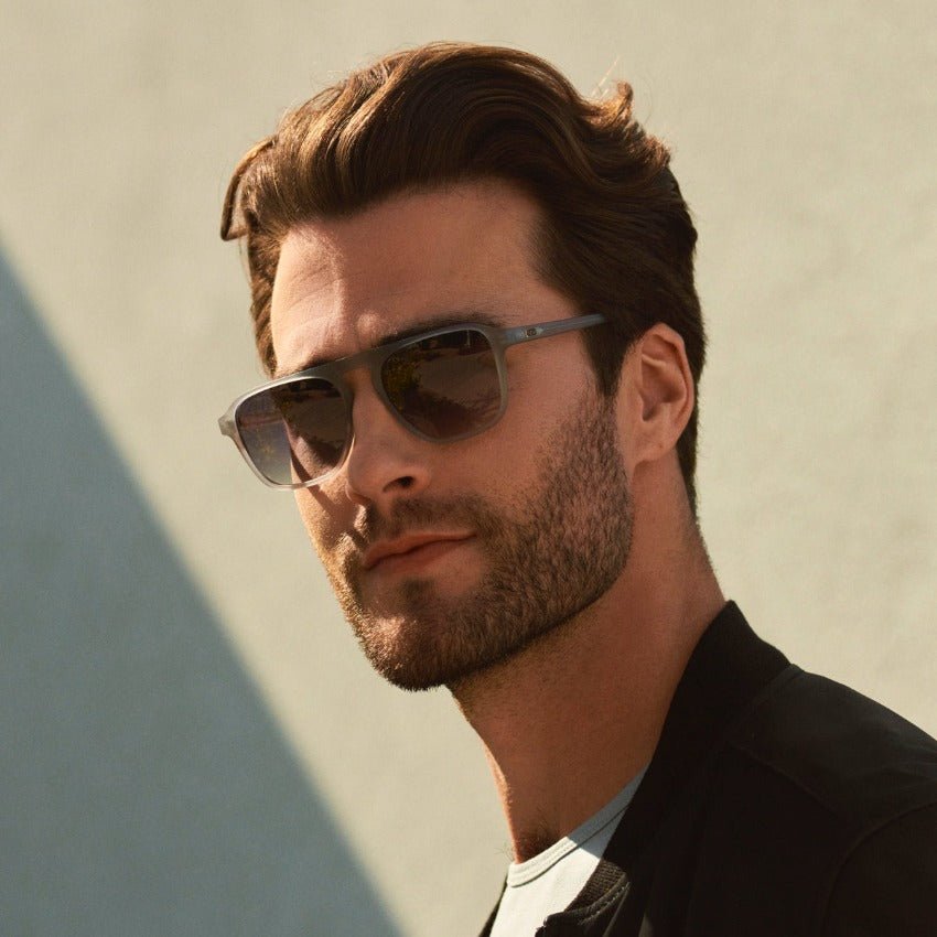 EMERSON Men's Square Aviator Sunglasses | Moonrock Grey l WMP Eyewear