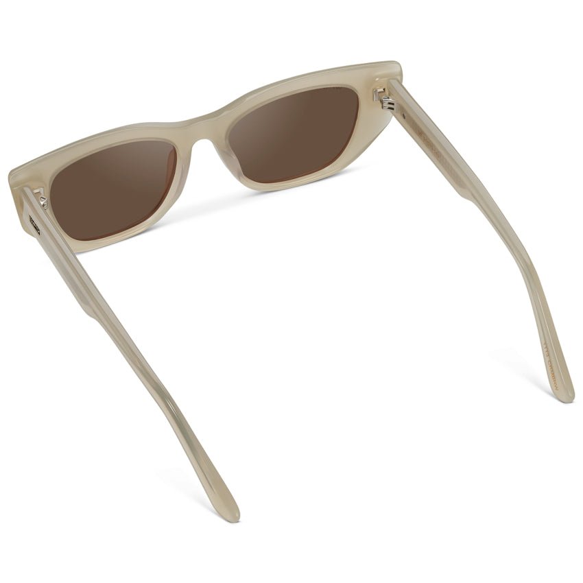 EVELYN Women's Retro Cat - Eye Sunglasses in Pearl Beige by WMP Eyewear - PUNCH Watch & Eyewear - WMP Eyewear