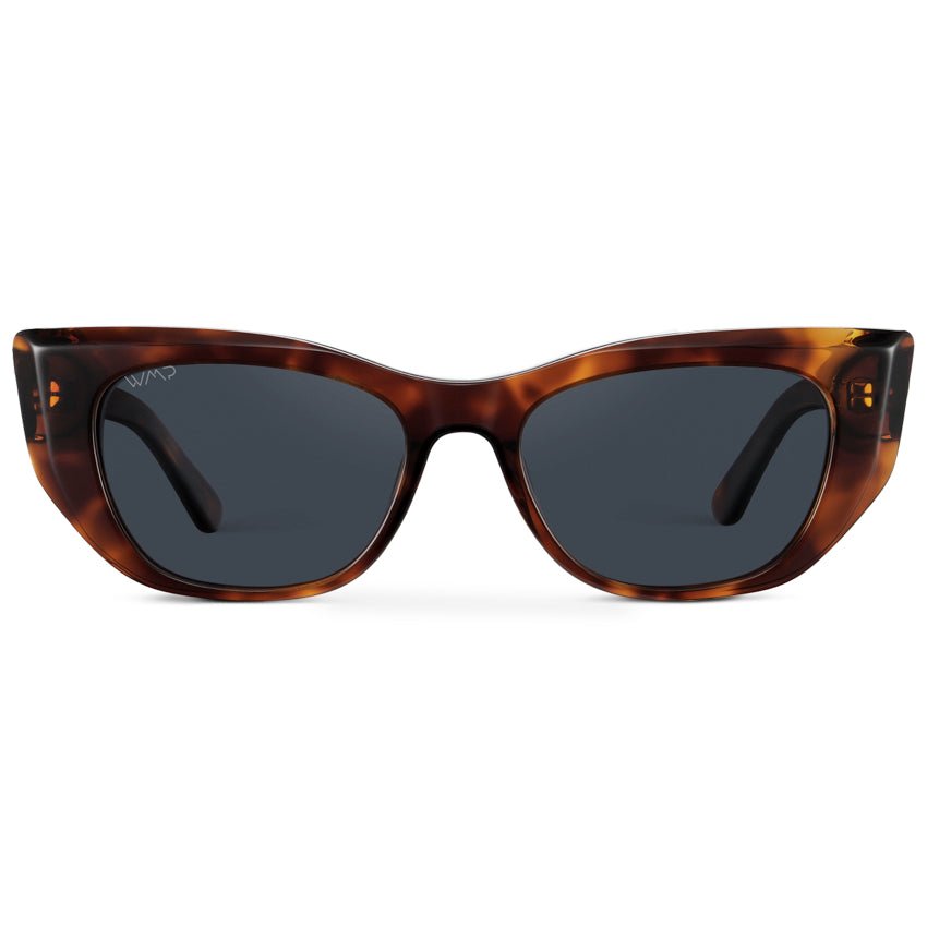EVELYN Women's Retro Cat - Eye Sunglasses in Ember Tortoise by WMP Eyewear - PUNCH Watch & Eyewear - WMP Eyewear