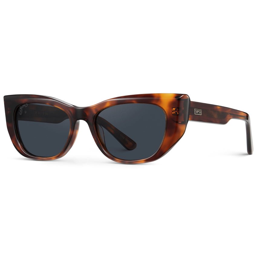 EVELYN Women's Retro Cat - Eye Sunglasses in Ember Tortoise by WMP Eyewear - PUNCH Watch & Eyewear - WMP Eyewear