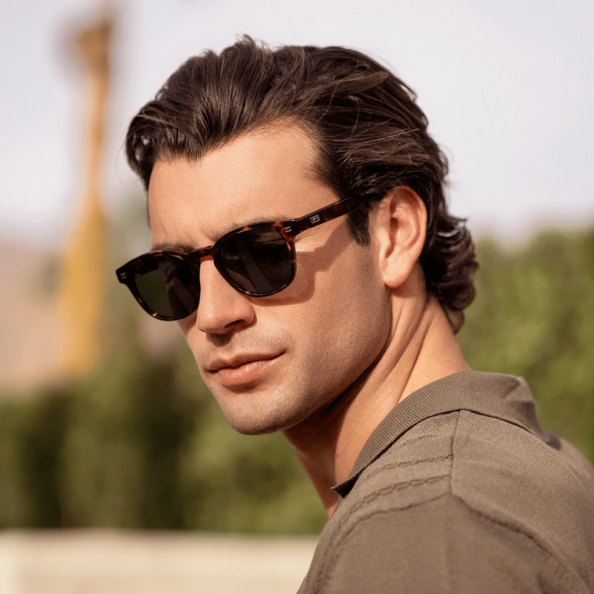 FELIX Mid - Century Polarized Unisex Sunglasses in Amber Tortoise by WMP Eyewear - PUNCH Watch & Eyewear - WMP Eyewear
