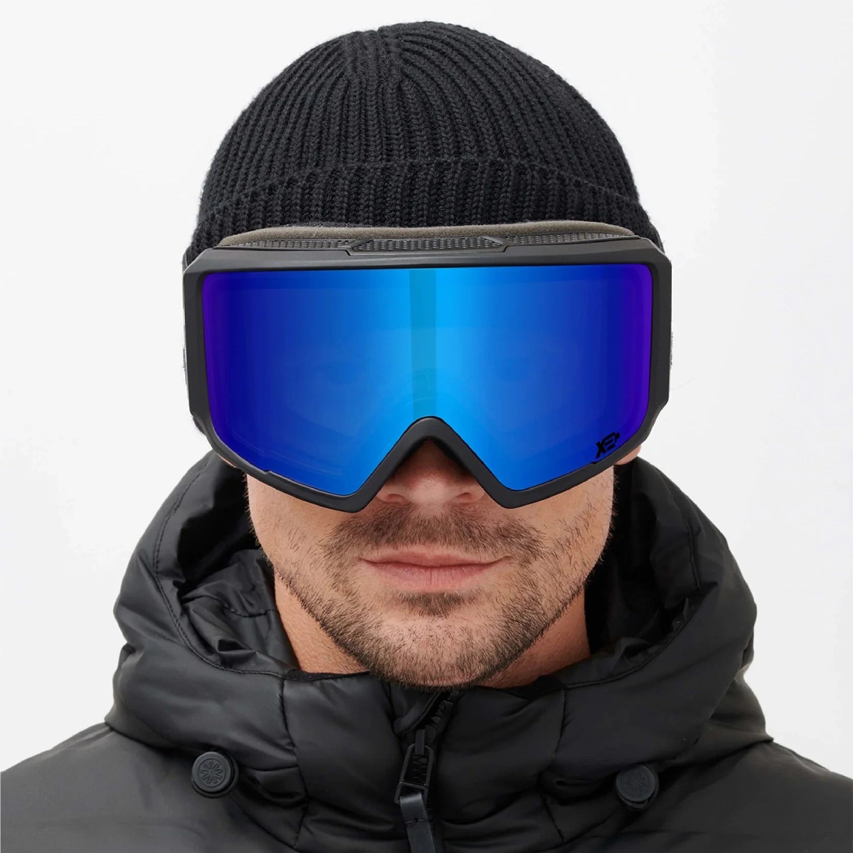 Messy Weekend Ski Goggles, FLIP XEP, Photochromic Lens UV400, Black Blue - PUNCH Watch & Eyewear - MESSY WEEKEND