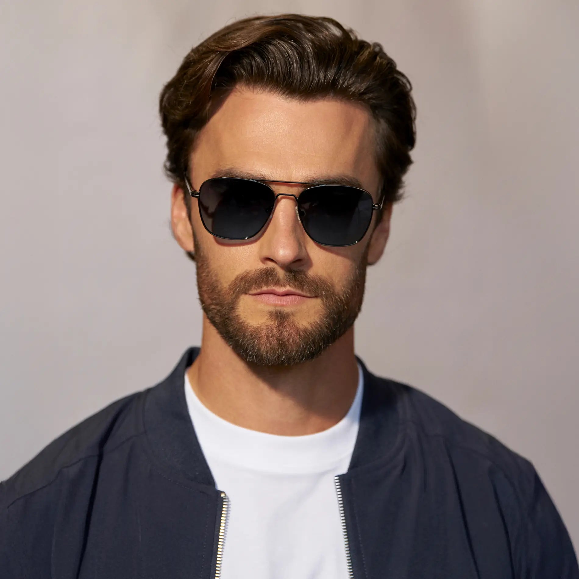 FOX Double Bridge Aviator Sunglasses - Gunmetal l WMP Eyewear