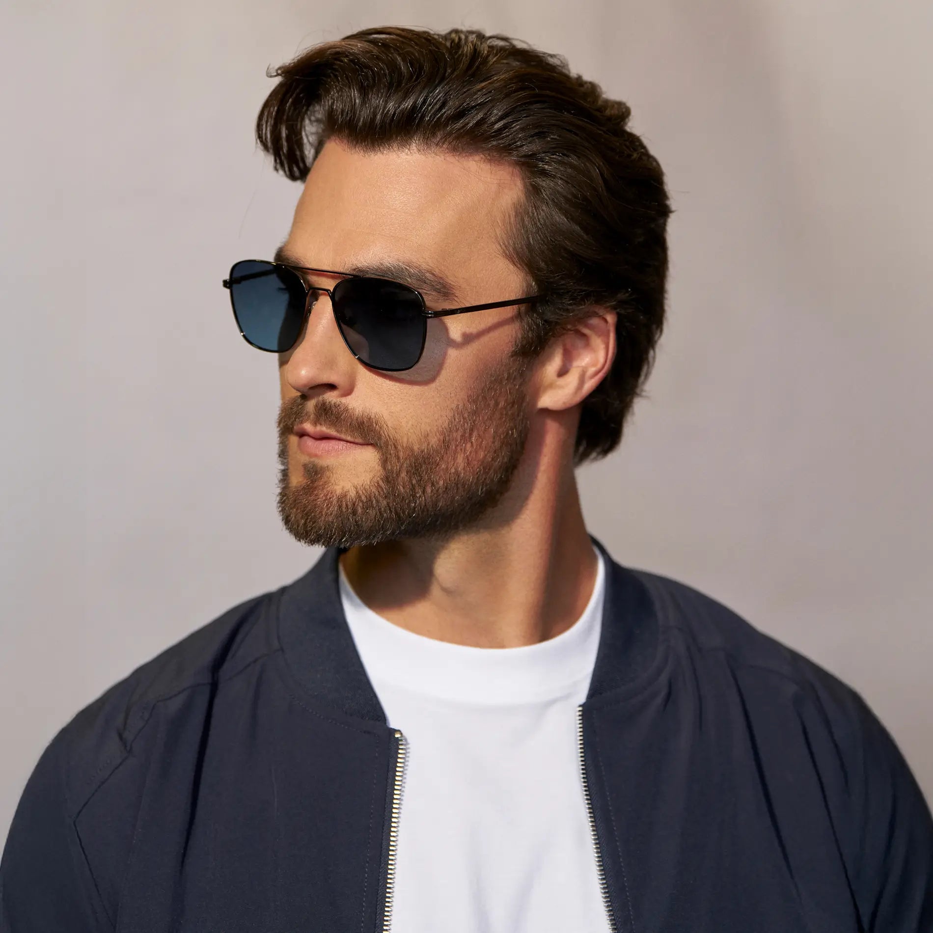FOX Double Bridge Aviator Sunglasses - Gunmetal l WMP Eyewear