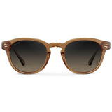 FELIX Mid-Century Polarized Unisex Sunglasses in Crystal Brown by WMP Eyewear