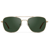 FOX Double Bridge Aviator Sunglasses - Gold l WMP Eyewear