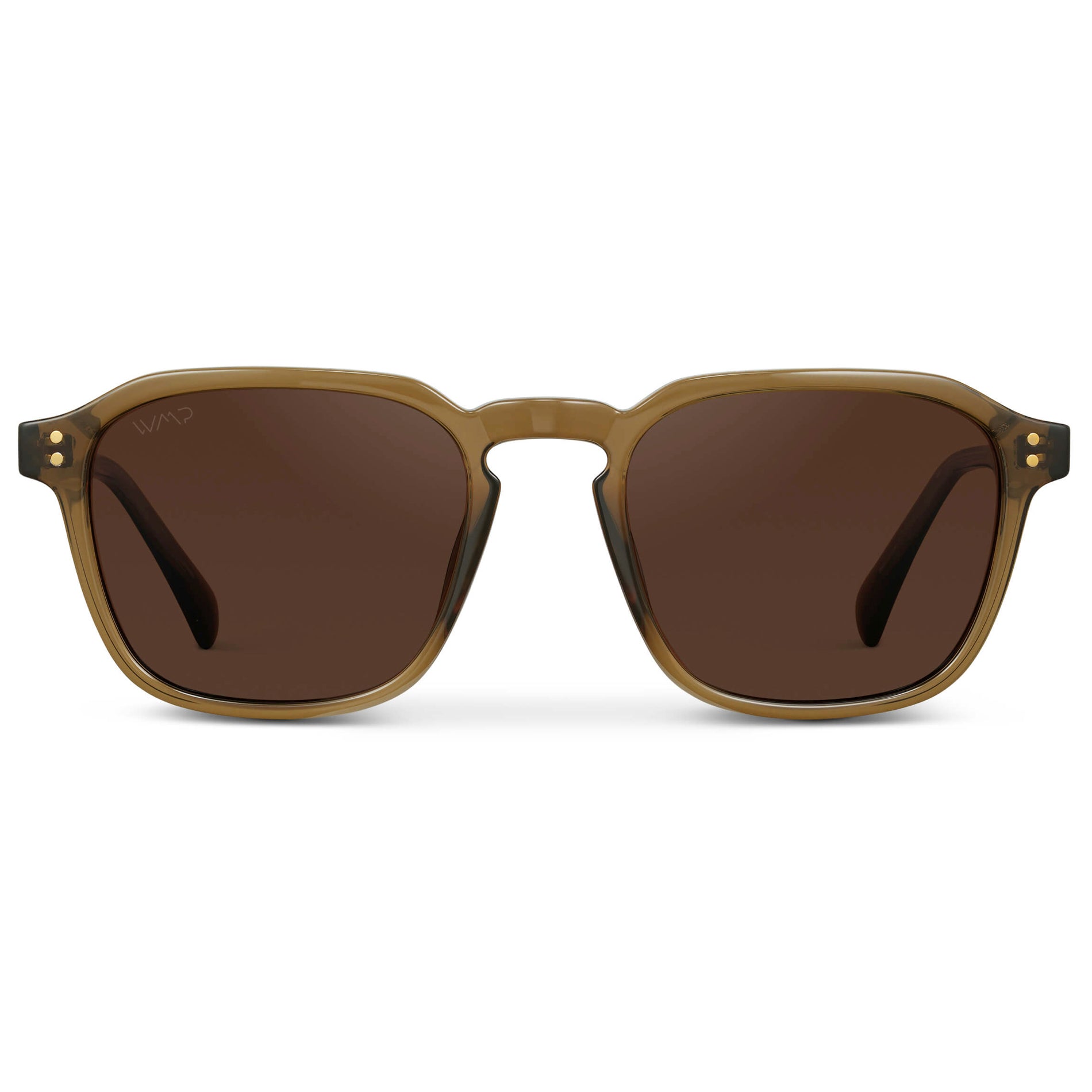 FRANCIS Men's Square Modern Retro Sunglasses in Crystal Verde by WMP Eyewear - PUNCH Watch & Eyewear - WMP Eyewear