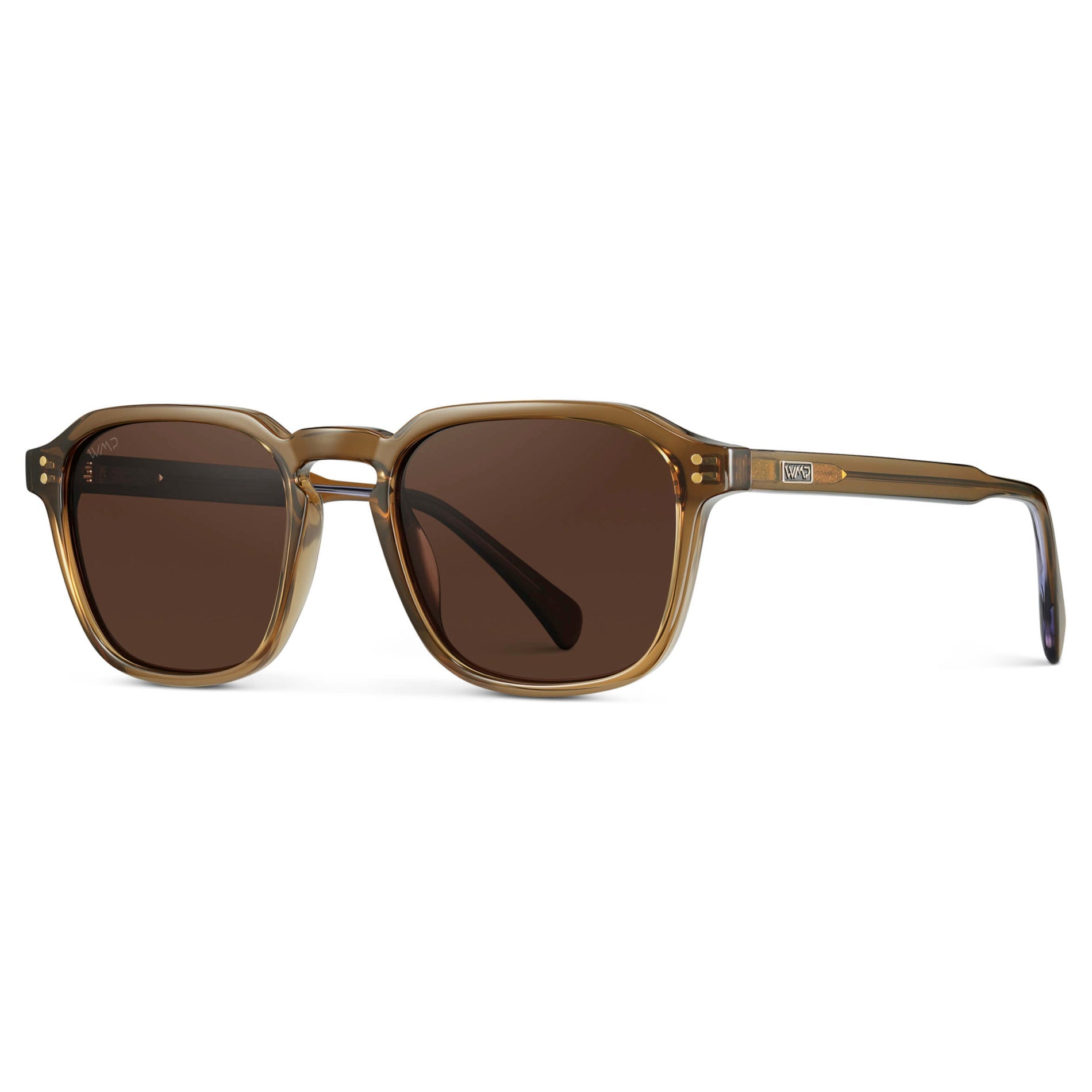 FRANCIS Men's Square Modern Retro Sunglasses in Crystal Verde by WMP Eyewear - PUNCH Watch & Eyewear - WMP Eyewear