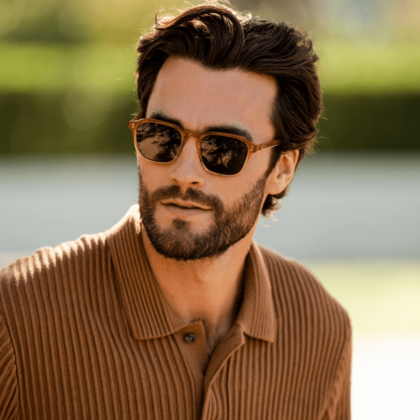 FRANCIS Men's Square Modern Retro Sunglasses in Sunset by WMP Eyewear - PUNCH Watch & Eyewear - WMP Eyewear