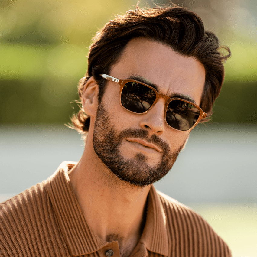 FRANCIS Men's Square Modern Retro Sunglasses in Sunset by WMP Eyewear - PUNCH Watch & Eyewear - WMP Eyewear