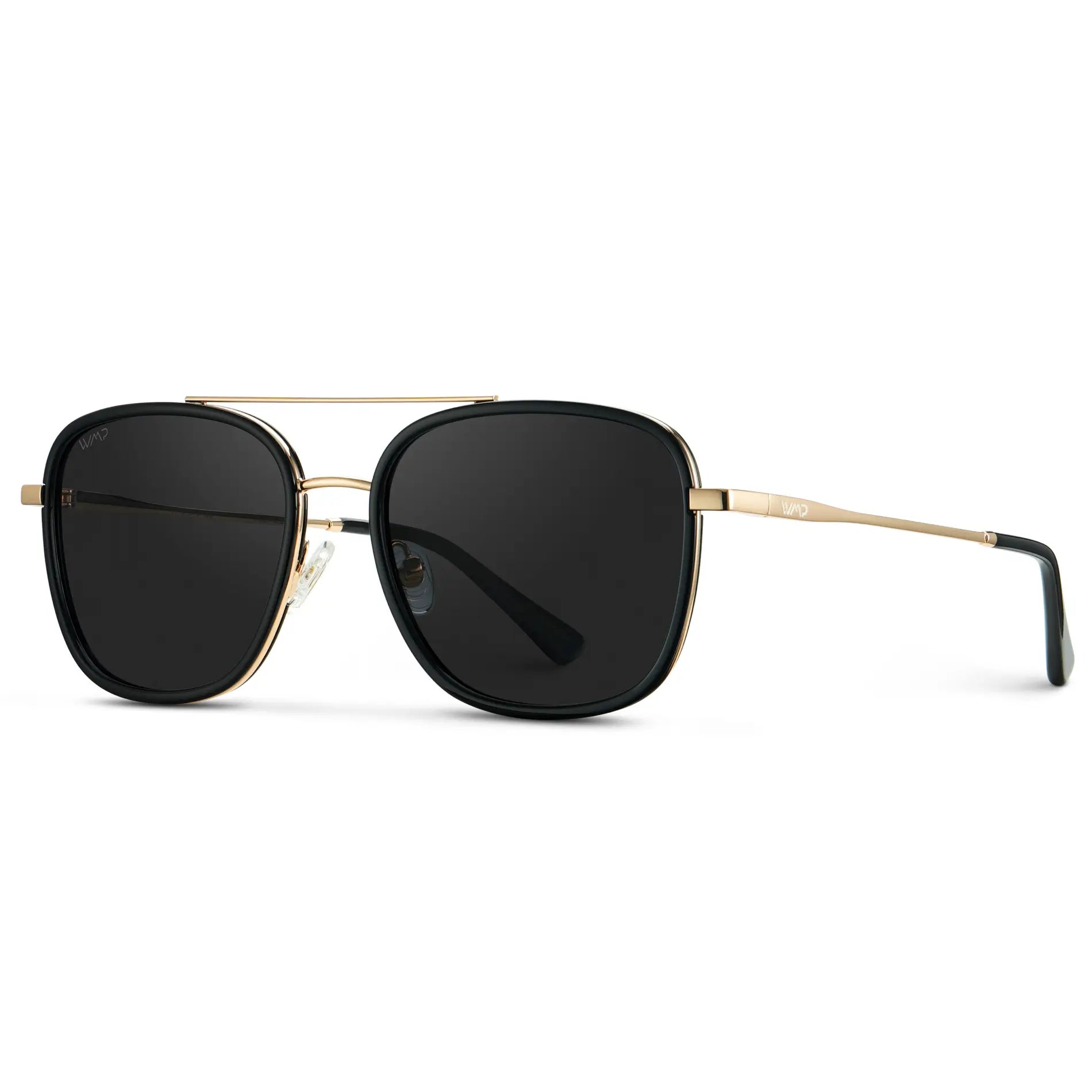 GIA Women's Square Oversized Aviator Sunglasses in Black l WMP Eyewear