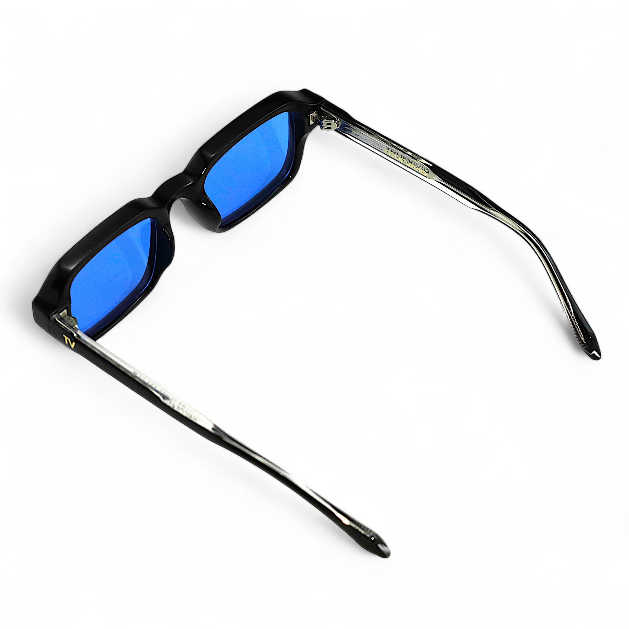 HAV Essentials Rectangular Sunglasses, Unisex, Black, Blue Gradient Lens by TrueVivid - PUNCH Watch & Eyewear - TRUEVIVID