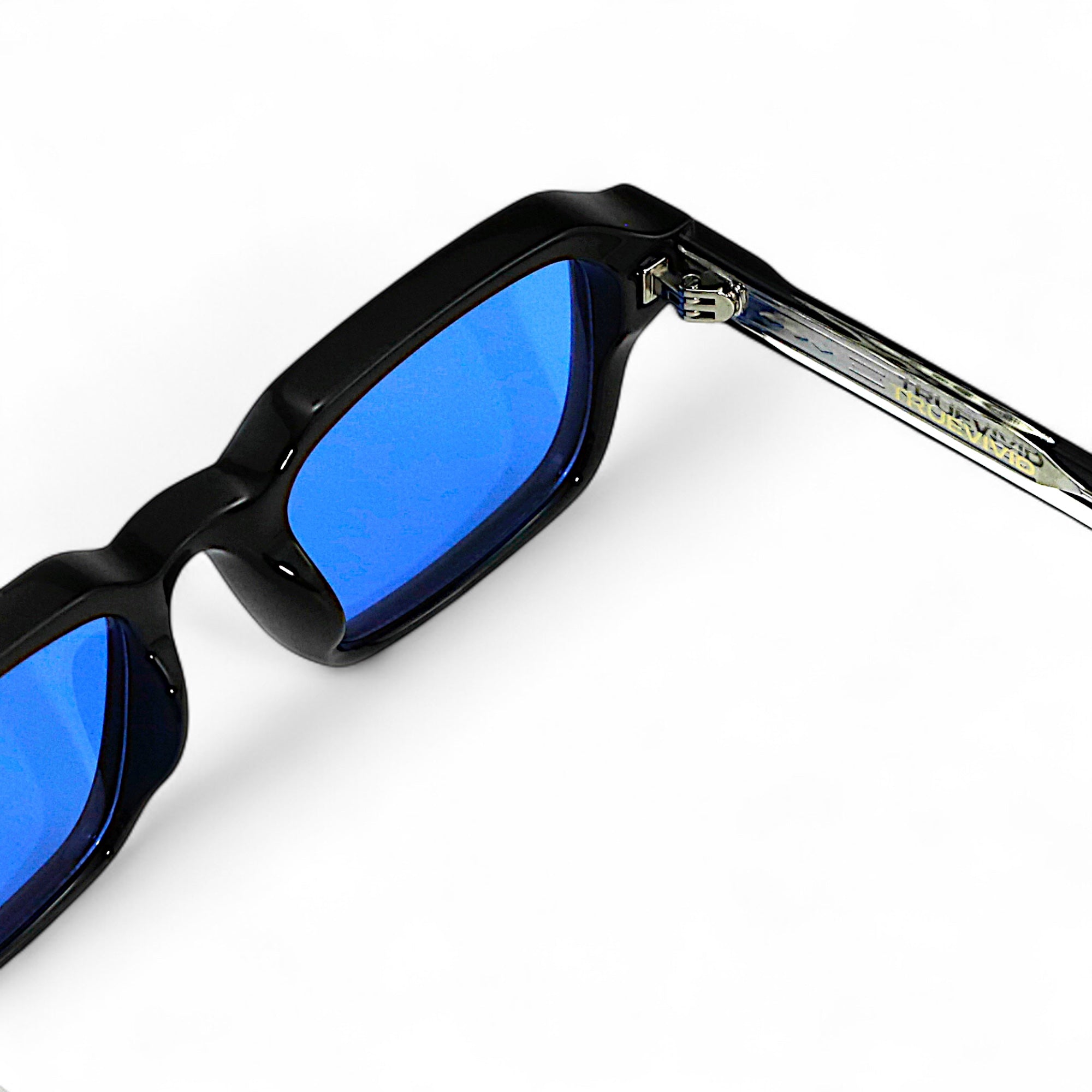 HAV Essentials Rectangular Sunglasses, Unisex, Black, Blue Gradient Lens by TrueVivid - PUNCH Watch & Eyewear - TRUEVIVID