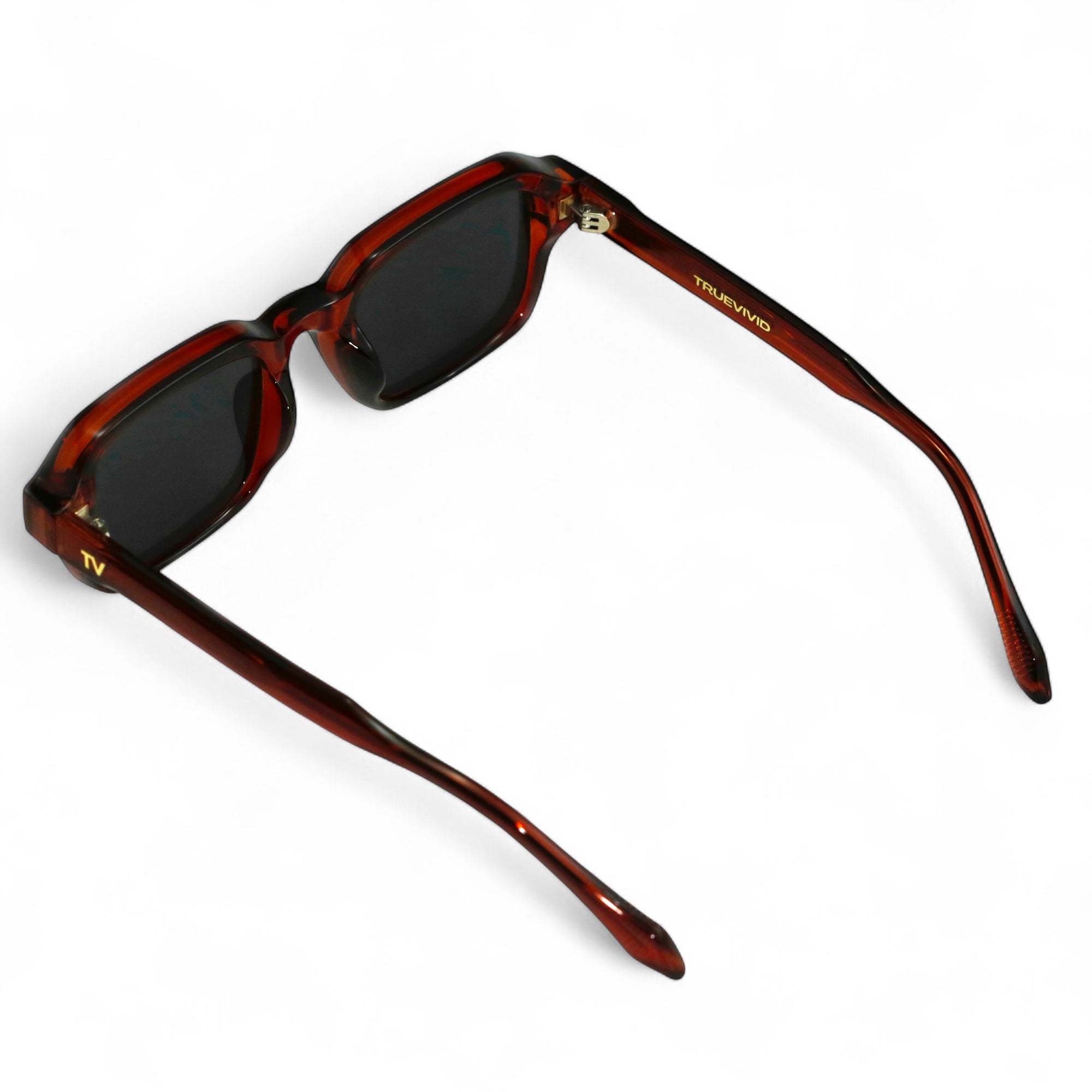 HAV Essentials Rectangular Sunglasses, Unisex, Oxblood, Black Lens by TrueVivid - PUNCH Watch & Eyewear - TRUEVIVID
