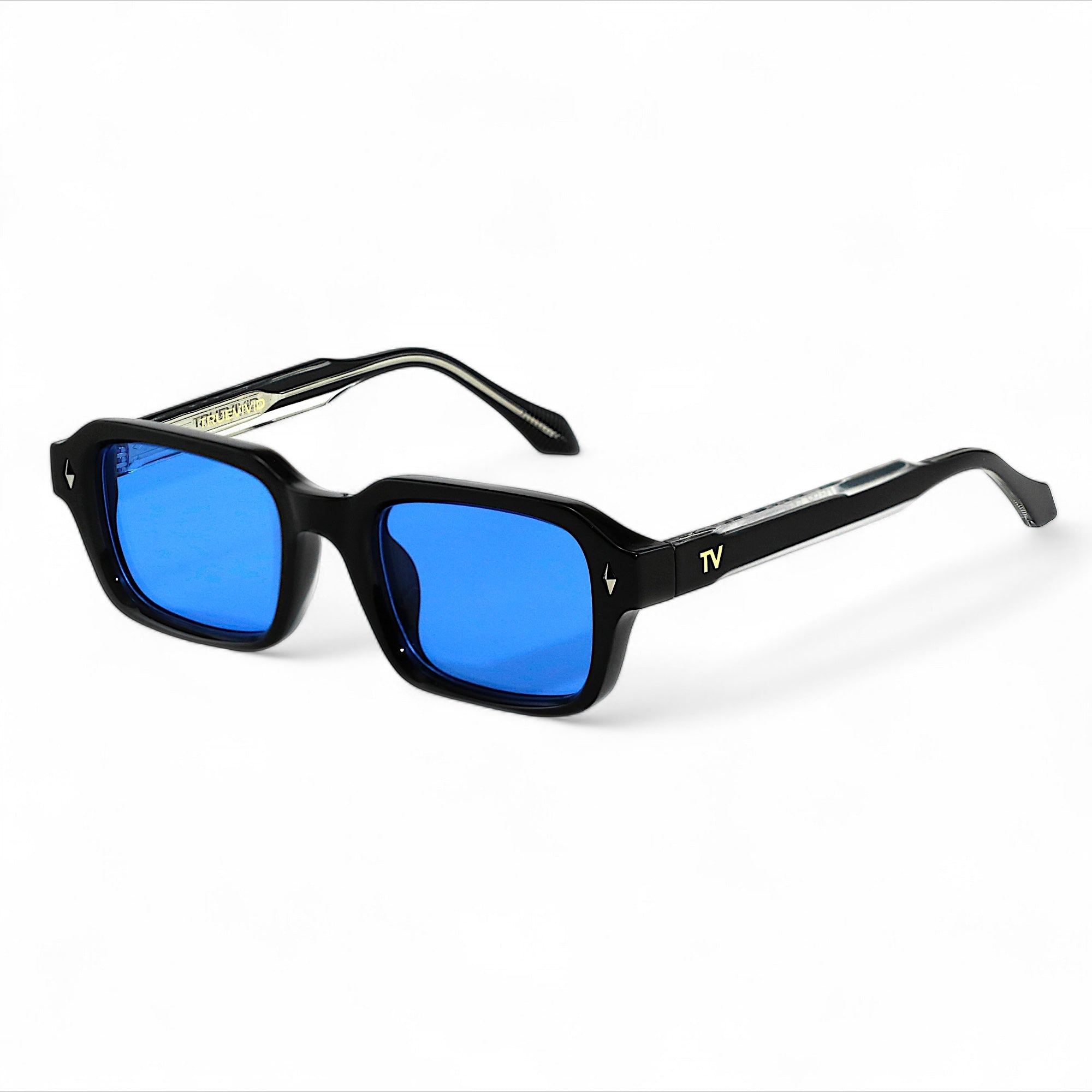 HAV Essentials Rectangular Sunglasses, Unisex, Black, Blue Gradient Lens by TrueVivid - PUNCH Watch & Eyewear - TRUEVIVID