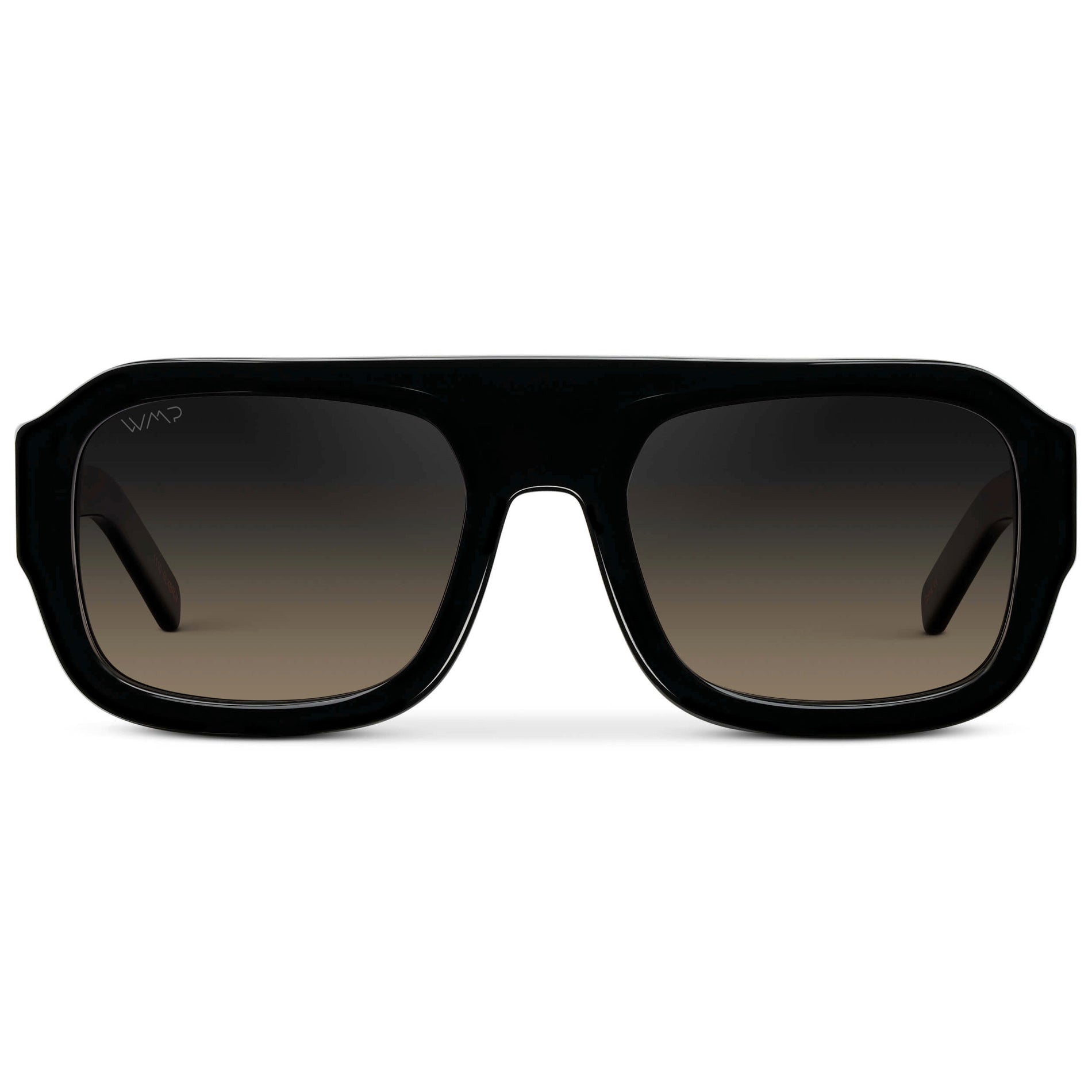 HARLEE Women's Oversized Rectangular Aviator in Black by WMP Eyewear - PUNCH Watch & Eyewear - WMP Eyewear