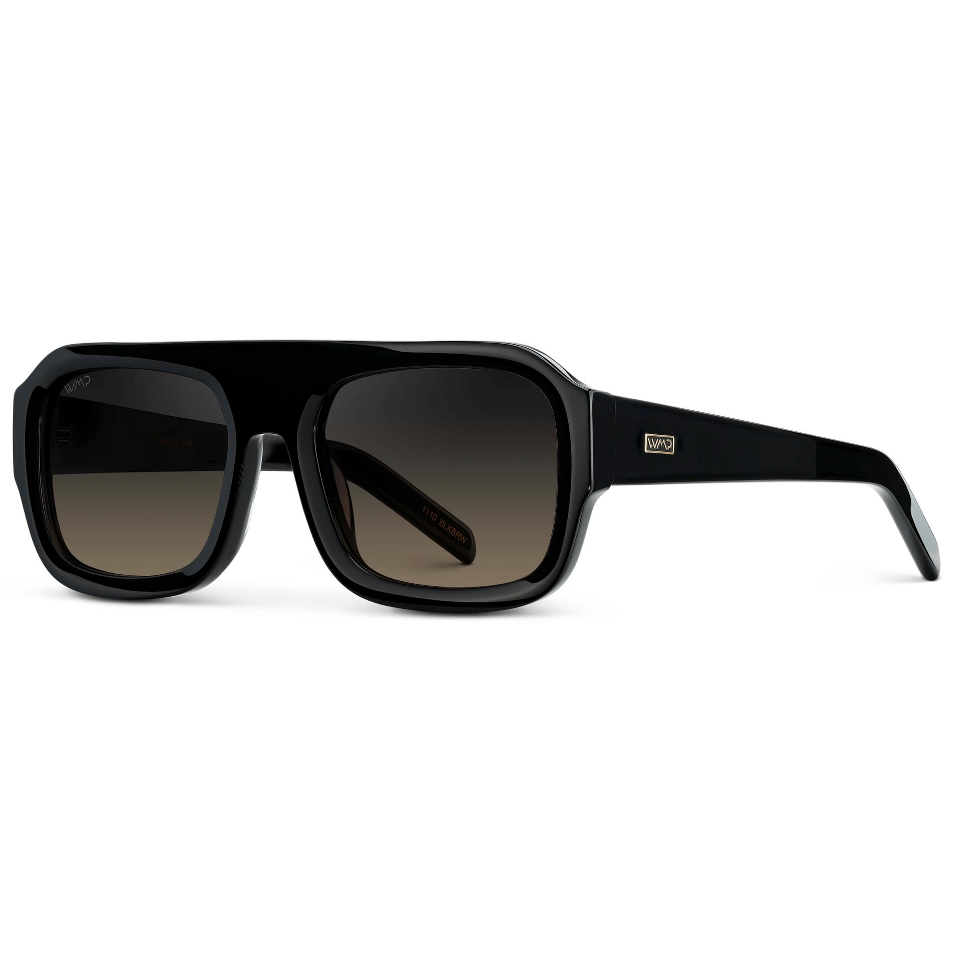 HARLEE Women's Oversized Rectangular Aviator in Black by WMP Eyewear - PUNCH Watch & Eyewear - WMP Eyewear