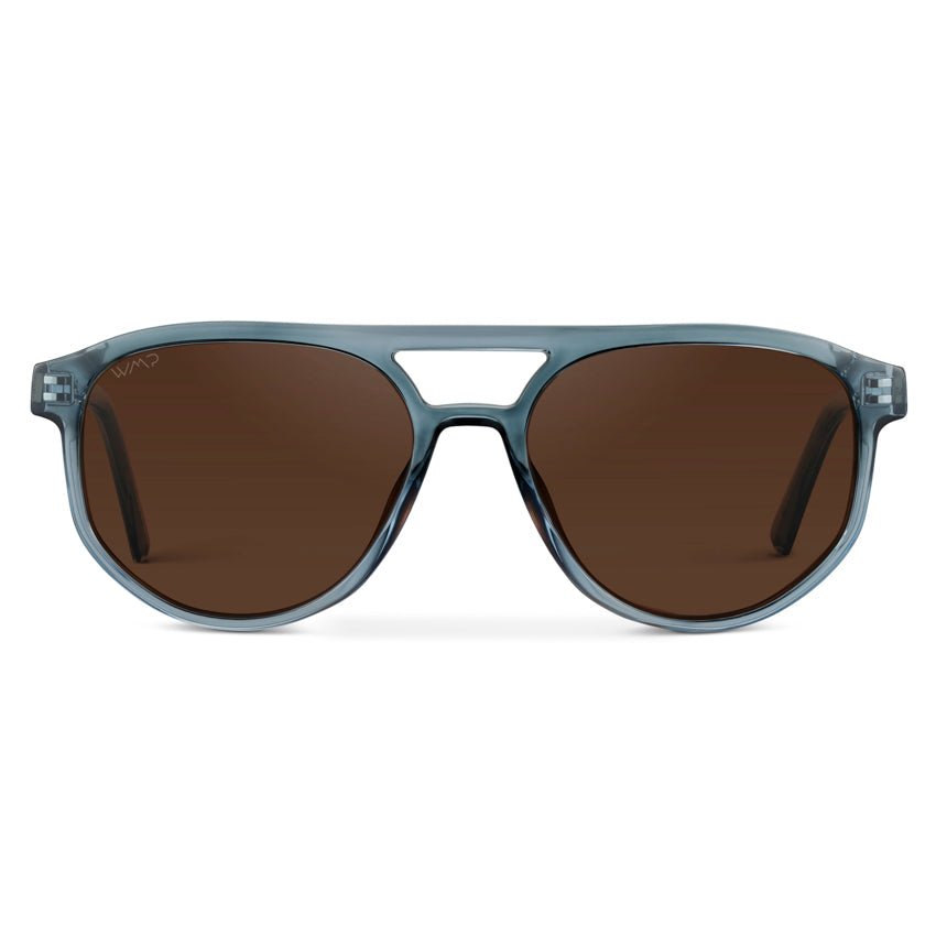 HUDSON Modern Men's Aviator Sunglasses in Chambray Blue by WMP Eyewear - PUNCH Watch & Eyewear - WMP Eyewear