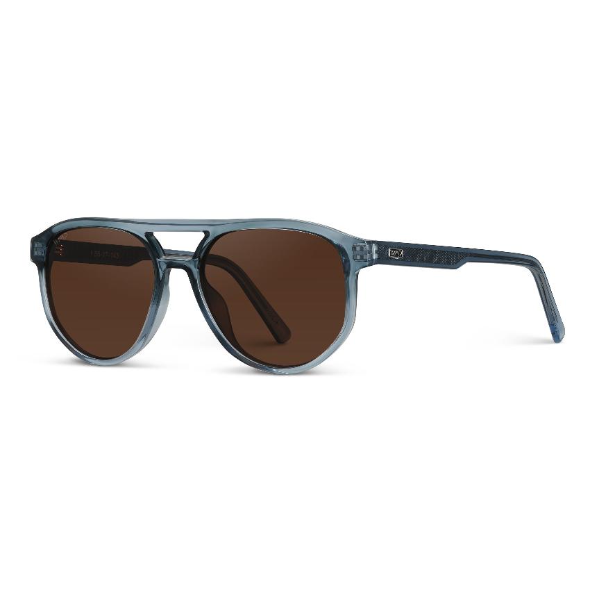 HUDSON Modern Men's Aviator Sunglasses in Chambray Blue by WMP Eyewear - PUNCH Watch & Eyewear - WMP Eyewear