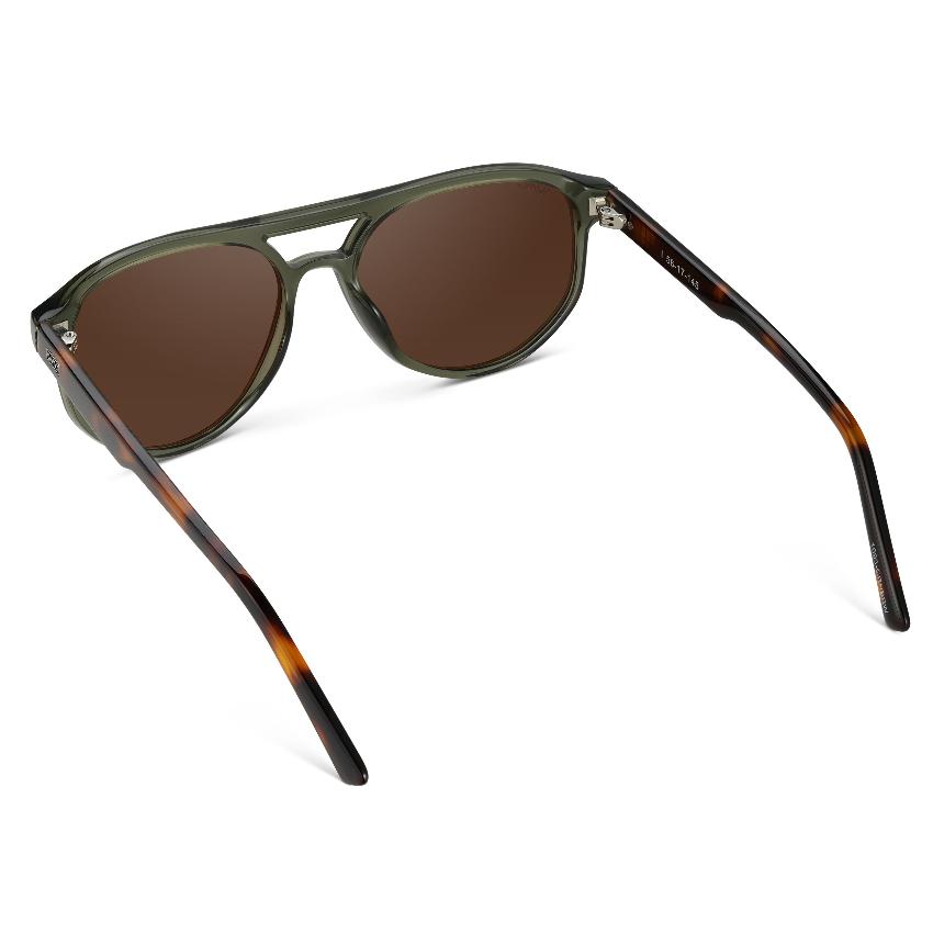 HUDSON Modern Men's Aviator Sunglasses in Tortoise Sage by WMP Eyewear - PUNCH Watch & Eyewear - WMP Eyewear