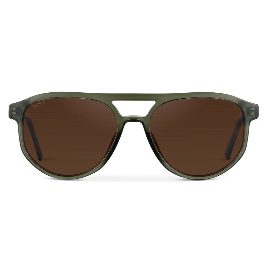 HUDSON Modern Men's Aviator Sunglasses in Tortoise Sage by WMP Eyewear - PUNCH Watch & Eyewear - WMP Eyewear