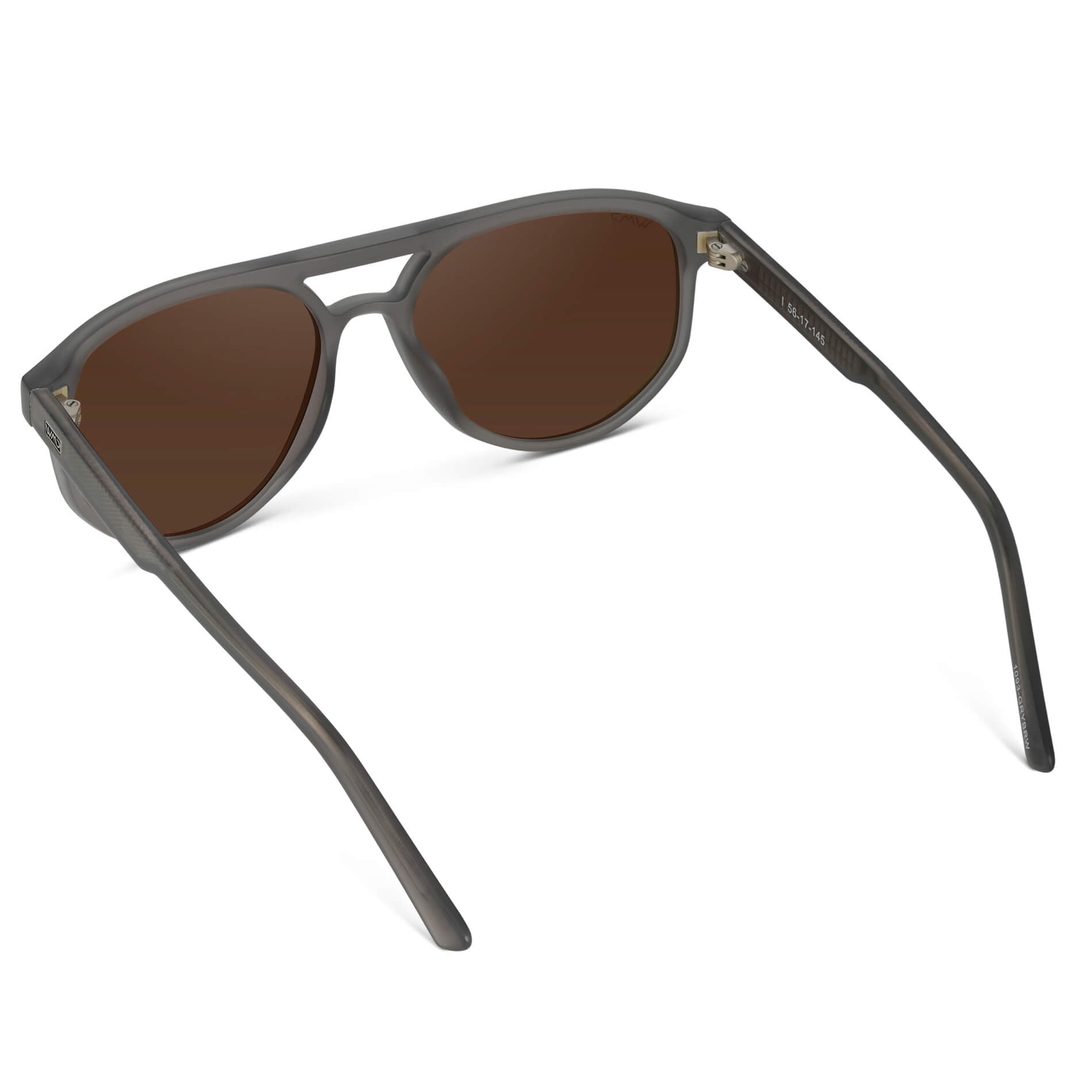 HUDSON Modern Men's Aviator Sunglasses in Frosted Graphite by WMP Eyewear - PUNCH Watch & Eyewear - WMP Eyewear