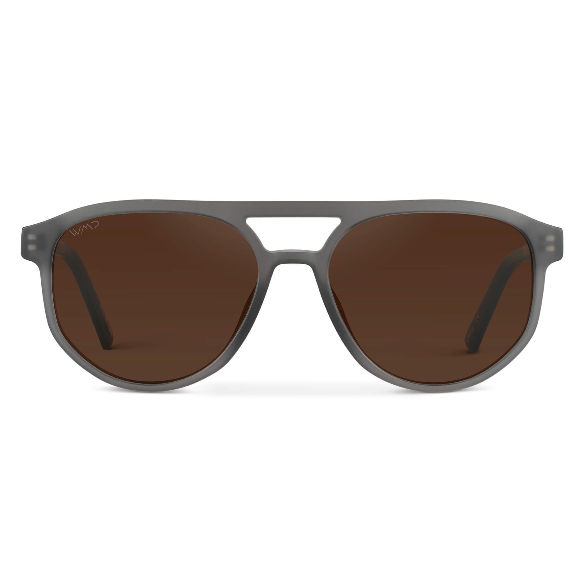 HUDSON Modern Men's Aviator Sunglasses in Frosted Graphite by WMP Eyewear - PUNCH Watch & Eyewear - WMP Eyewear