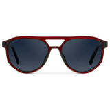 HUDSON Modern Men's Aviator Sunglasses in Red Garnet by WMP Eyewear