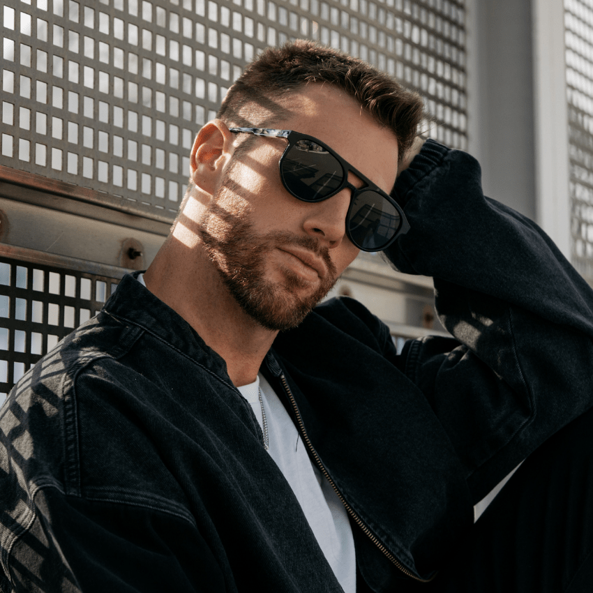 Black Designer Shades Men Eyewear Designer Sunglasses Aviator