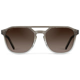 HUNTER Men's Double Bridge Aviator Sunglasses in Charcoal Grey by WMP Eyewear