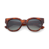 IONA Oversized Rounded Cat-Eye Acetate Sunglasses in Tortoise by Messy Weekend