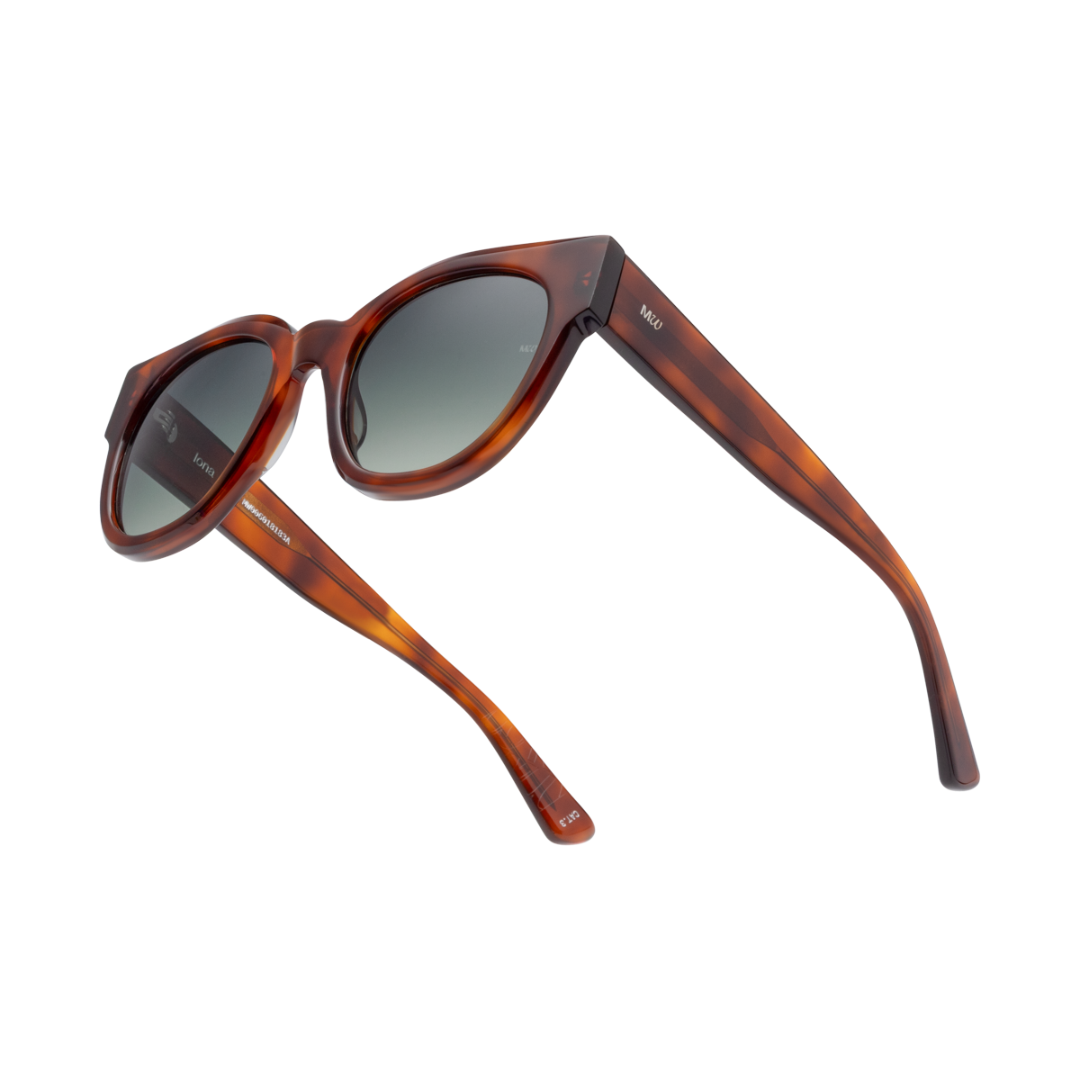 IONA Oversized Rounded Cat-Eye Acetate Sunglasses in Tortoise by Messy Weekend