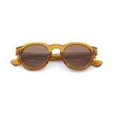 KAEL Rich Orange Spice Bold Round Acetate Sunglasses by Messy Weekend