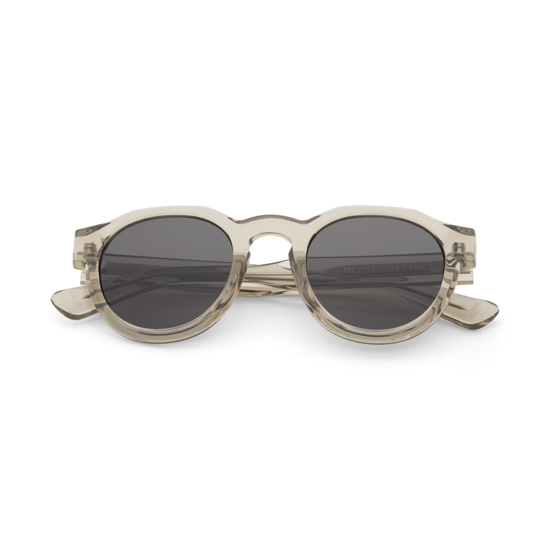 KAEL Clay Bold Round Acetate Sunglasses by Messy Weekend