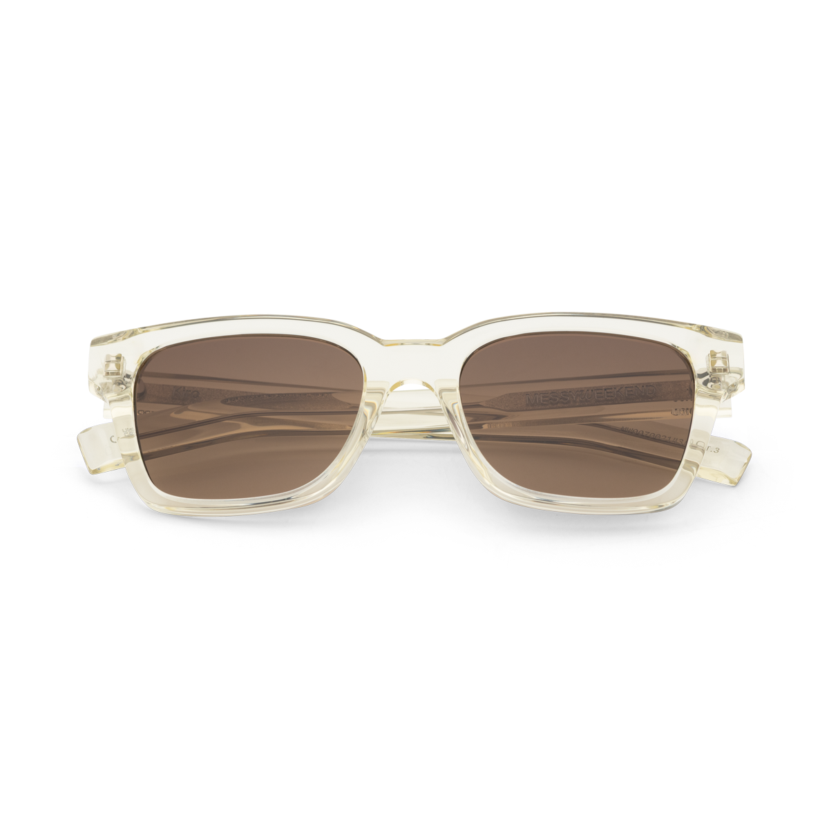 KIRO Square Champagne Deep Brown Gradient Sunglasses fmr Dean by Messy Weekend
