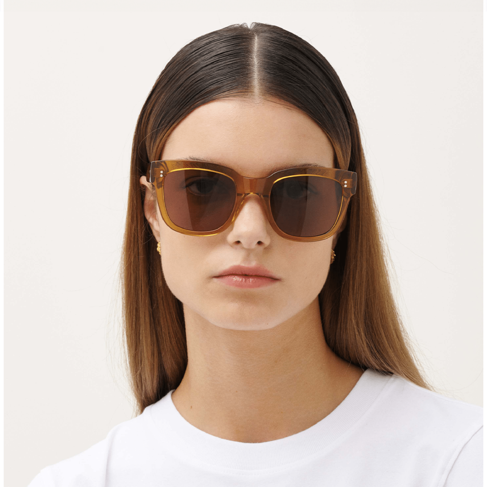 LIV Oversized Brown Coffee Sunglasses by Messy Weekend - PUNCH Watch & Eyewear - MESSY WEEKEND