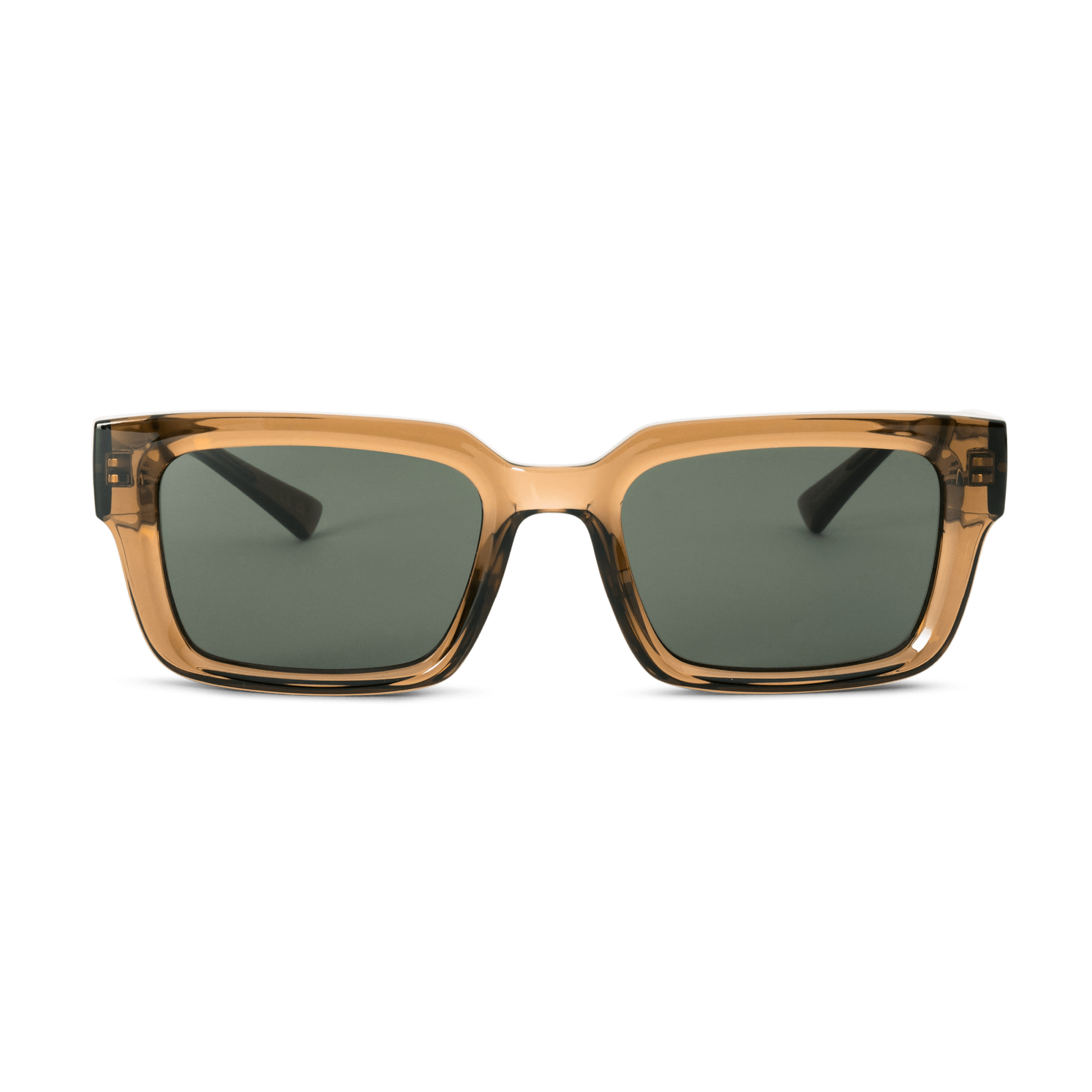 LOUIE Essential Rectangular Bottle Green Sunglasses by Messy Weekend - PUNCH Watch & Eyewear - MESSY WEEKEND