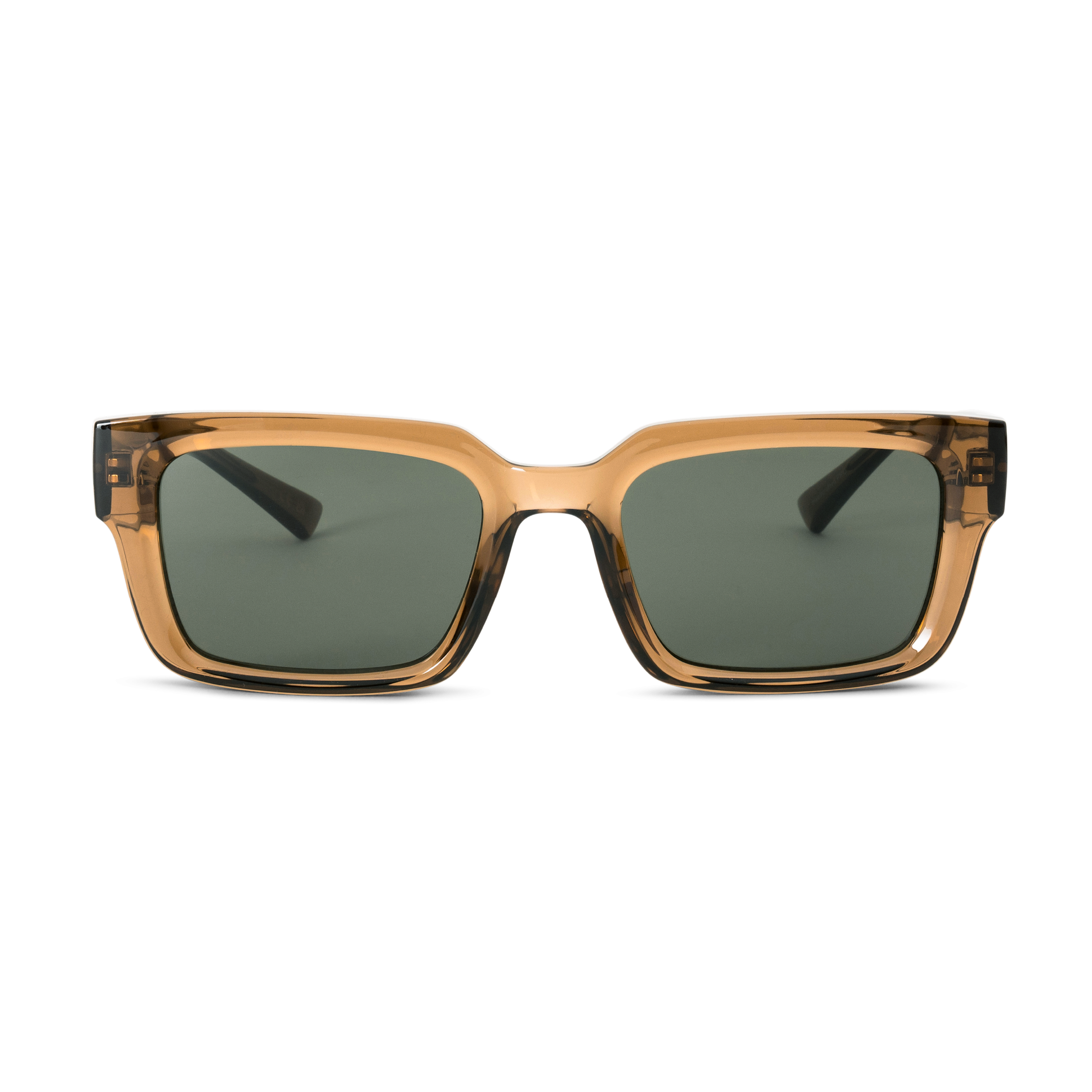 LOUIE Essential Rectangular Bottle Green Sunglasses by Messy Weekend - PUNCH Watch & Eyewear 