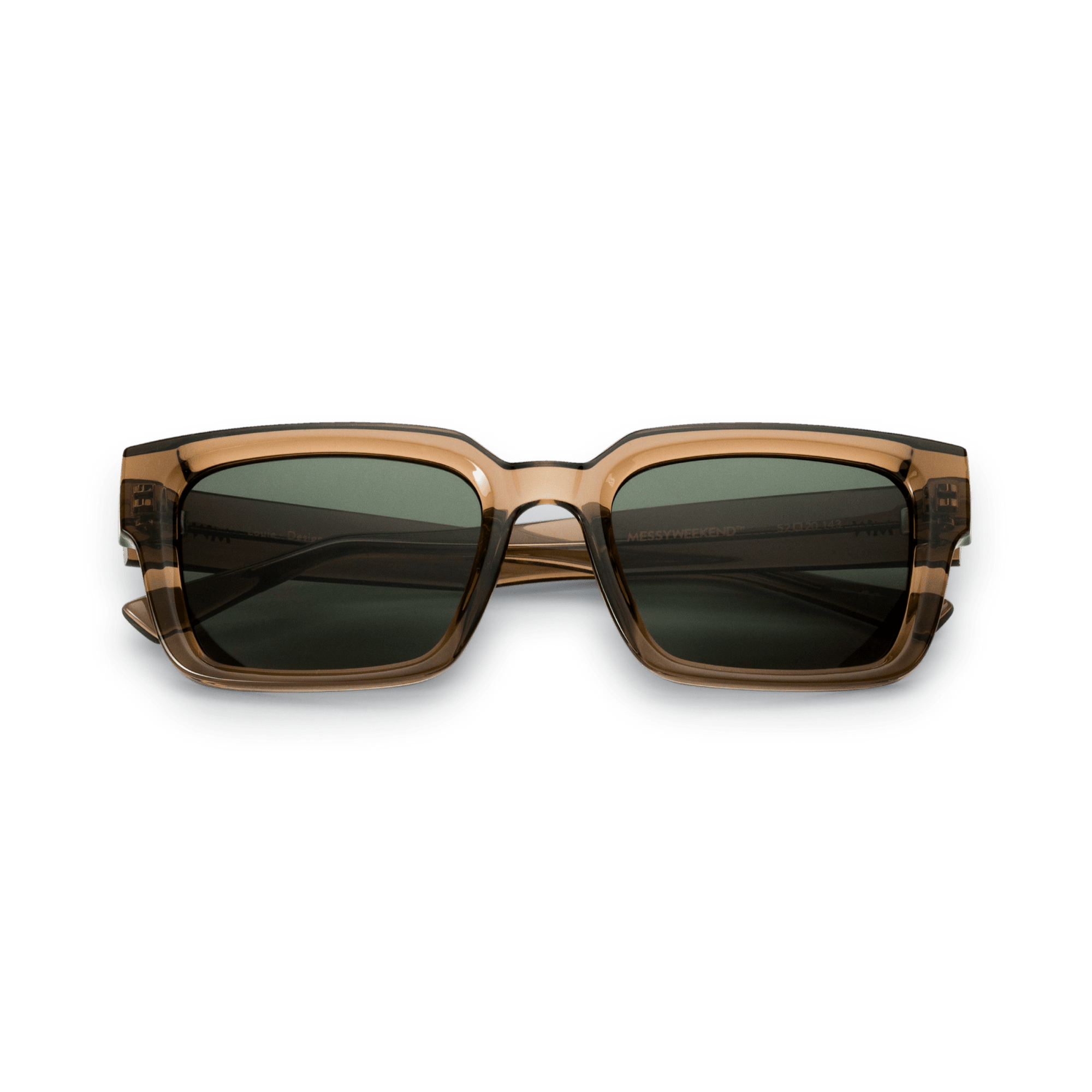 LOUIE Essential Rectangular Bottle Green Sunglasses by Messy Weekend - PUNCH Watch & Eyewear - MESSY WEEKEND