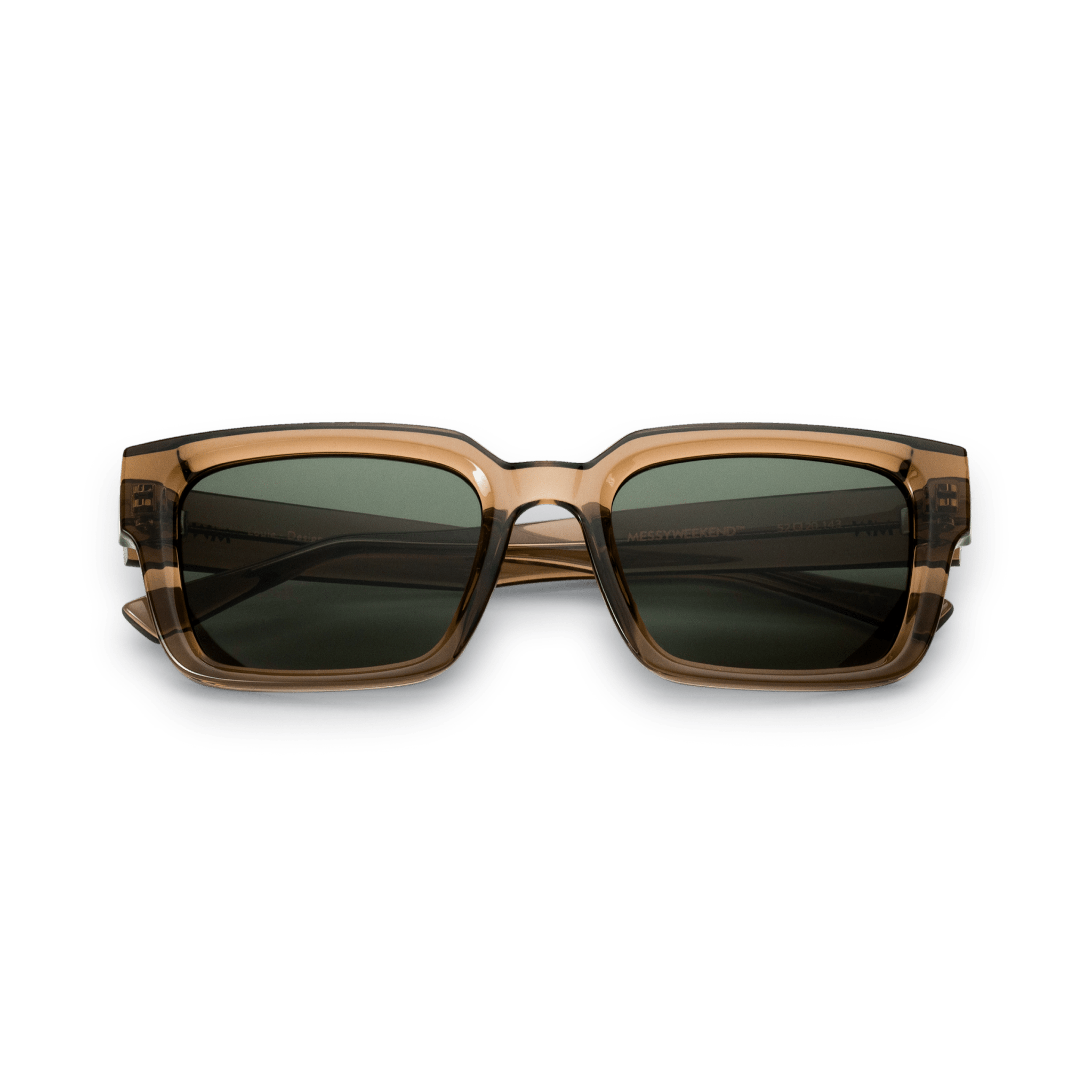 LOUIE Essential Rectangular Bottle Green Sunglasses by Messy Weekend - PUNCH Watch & Eyewear - MESSY WEEKEND