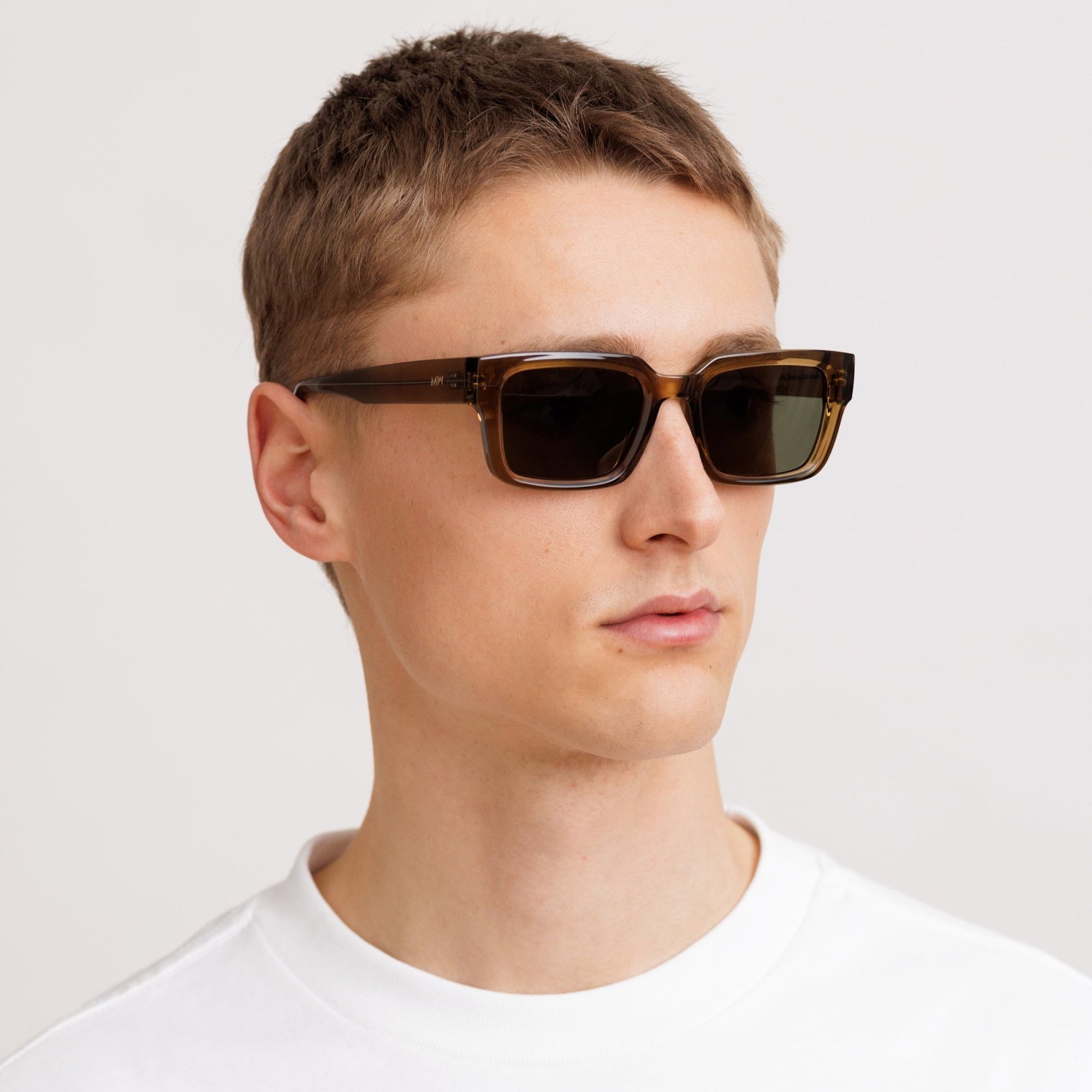 LOUIE Essential Rectangular Bottle Green Sunglasses by Messy Weekend - PUNCH Watch & Eyewear - MESSY WEEKEND