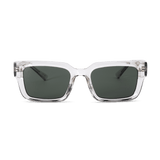 Messy Weekend Louie Rectangular Sunglasses - Crystal