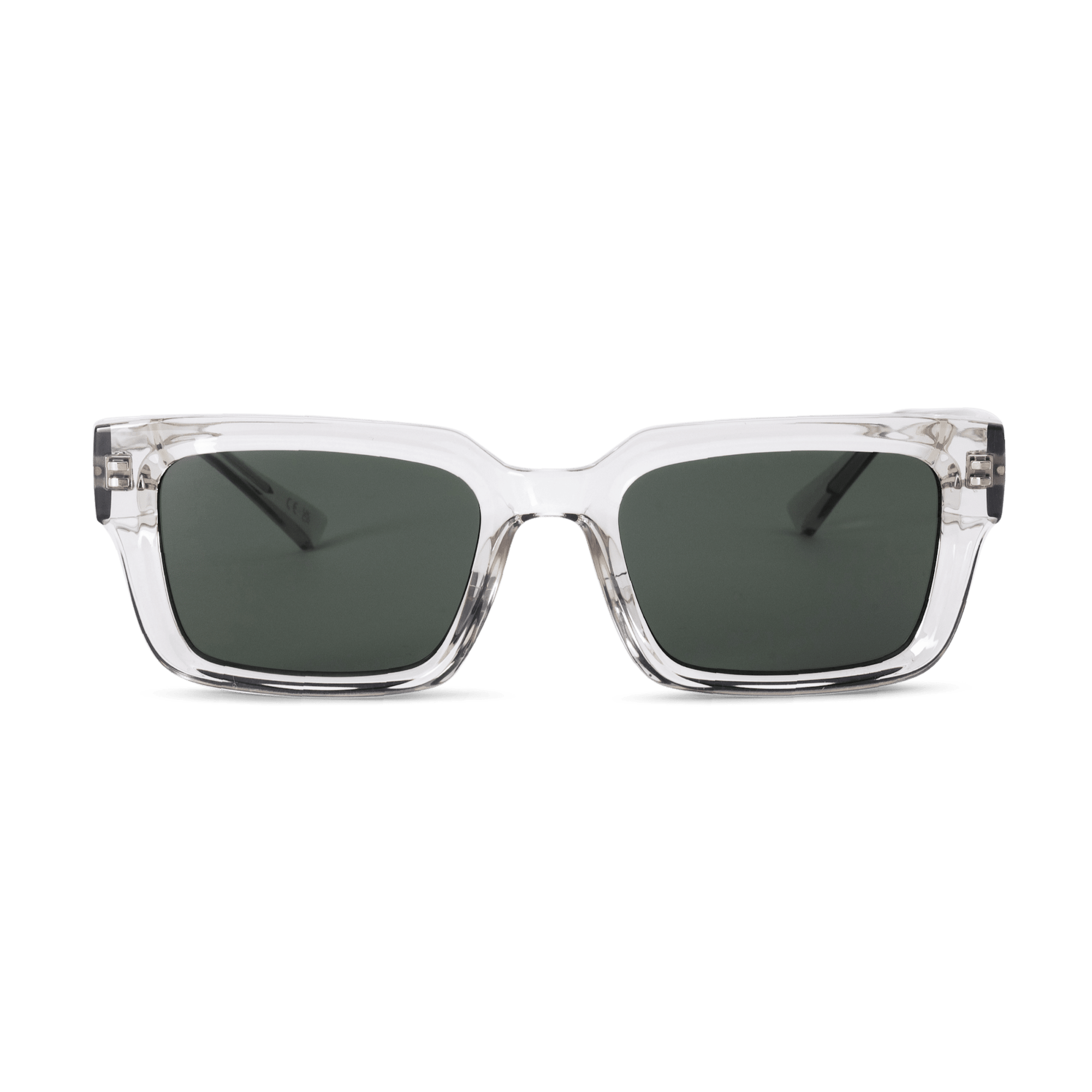 LOUIE Essential Rectangular Crystal Green Sunglasses by Messy Weekend - PUNCH Watch & Eyewear - MESSY WEEKEND