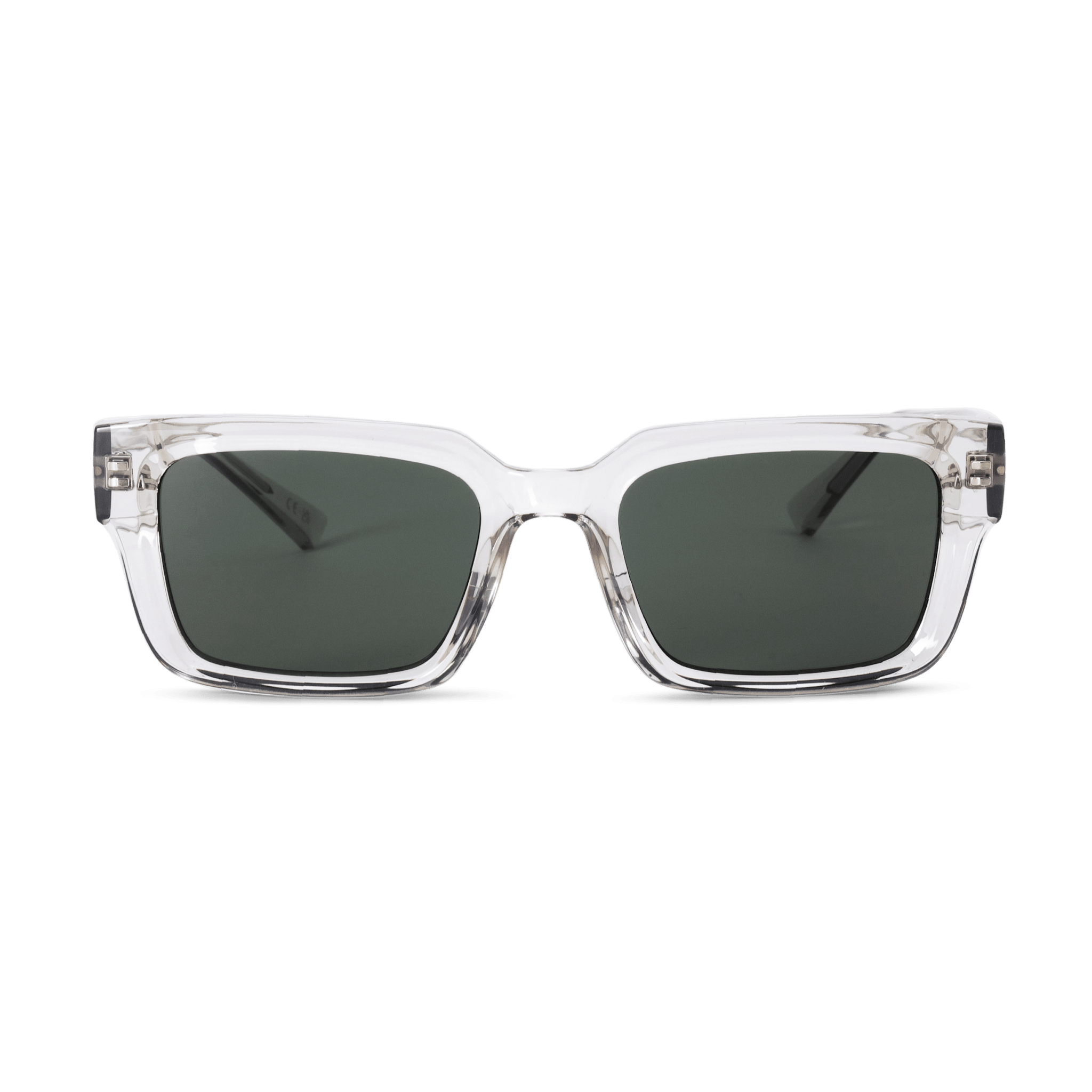 LOUIE Essential Rectangular Crystal Green Sunglasses by Messy Weekend - PUNCH Watch & Eyewear - MESSY WEEKEND