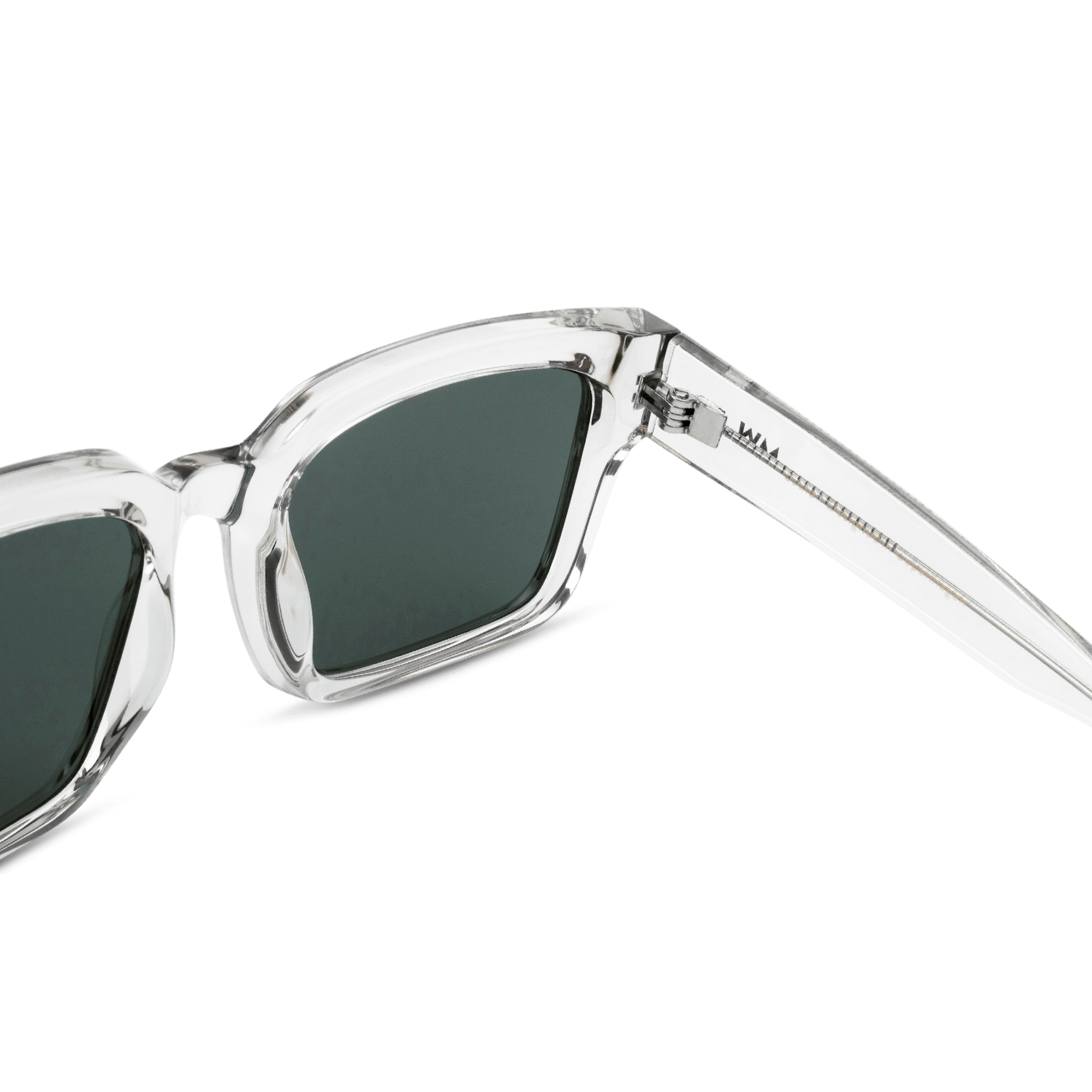 LOUIE Essential Rectangular Crystal Green Sunglasses by Messy Weekend - PUNCH Watch & Eyewear - MESSY WEEKEND