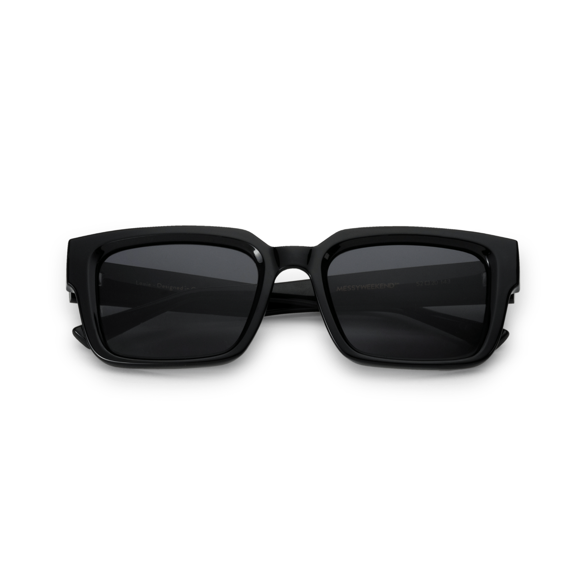 LOUIE Essential Rectangular Black Sunglasses by Messy Weekend - PUNCH Watch & Eyewear - MESSY WEEKEND