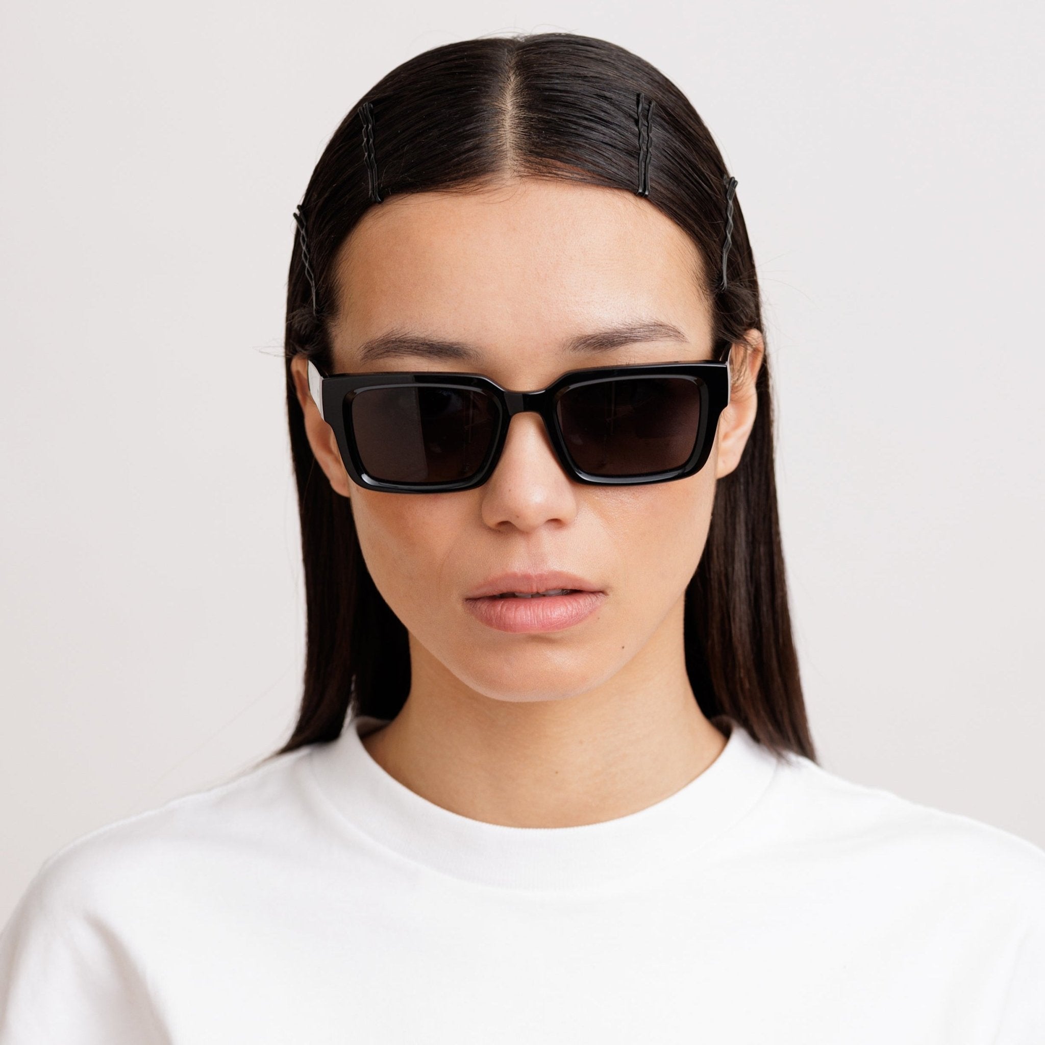 LOUIE Essential Rectangular Black Sunglasses by Messy Weekend - PUNCH Watch & Eyewear - MESSY WEEKEND